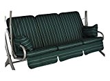 Angerer 1020/026 Exklusiv-Schaukelauflage, 3-Sitzer Design Faro, grün