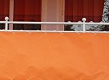 Angerer Balkonbespannung PE-Gewebe Uni, Orange, 75 cm hoch, Länge: 6 Meter
