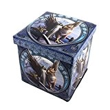 Anne Stokes Realm of Tranquility - Griffin Storage Box Chest with Padded Lid Seat - Folds Flat to Stow by ...