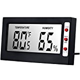 Anpro Hygrometer Digital Thermometer Luftfeuchtigkeit Feuchtigkeitsmesser Perfekt für Schlafzimmer, Büro, Wohnzimmer, Kinderzimmer