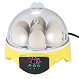 Anself Mini Inkubator Automatik Motorbrüter Brutgerät für 7 Eier