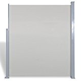 Anself Seitenmarkise Seitenrollo für Terrasse oder Balkon 160 x 300 cm Weiß
