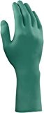Ansell TouchNTuff 93-300 Nitril Handschuhe, Chemikalien- und Flüssigkeitsschutz, Grün, Größe 8.5-9 (100 Handschuhe pro Spender)
