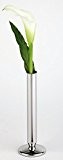 APS Vase -Edelstahl- ca. Durchmesser -Boden 6 cm, Höhe 19 cm Edelstahl 18-8, hochglanz poliert, schwere Ausführung