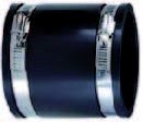 AquaForte PVC Elastomer flexible Muffe 63 mm (Klemmbereich 63-57mm), enorm flexibel!
