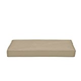Arketicom Kissen Armlehne für Sofa in Paaren Baumwollmischung Maßnahmen 15 x 20 x 80 cm beige