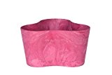 Artstone Pflanzgefäß Pflanzkübel dreieck Claire, frostbeständig und leichtgewichtig, Pink, 26x14cm