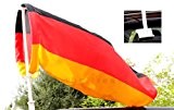 Autofahne Autoflagge Windhose Deutschland Fussball EM 2016 Fahne Flagge Windsack schwarz rot gold