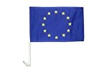 AUTOFAHNE EUROPÄISCHE UNION 45x30cm - EUROPA AUTOFLAGGE 30 x 45 cm - AZ FLAG Auto flaggen
