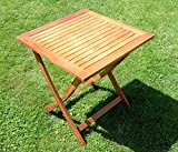 B-Ware klappbarer Gartentisch Tisch Holztisch 70x70cm aus Eukalyptus wie Teak von AS-S