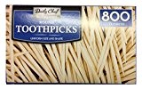 Bakers & Chefs Round Toothpicks, 4 per 800 Count by Bakers & Chefs