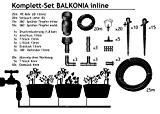 BALKONIA - Bewässerungsset für Balkone mit 20-30 Pflanzen