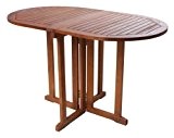 Balkontisch Klapptisch ovaler Tisch Gartentisch Holztisch BALTIMORE Eukalyptusholz FSC