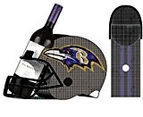 Baltimore Ravens Football Helmet Bottle and Cork Cage Holder by Team Sports America