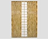 Bambus Sichtschutz Wand "TEN Premium" Höhe 180 x Breite 120cm, mit Spalier Ausschnitt mittig - Bambuswand Windschutz Sichtschutz Wand für ...