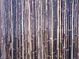 Bambusmatte Sichtschutz Bambus Gartenzaun Windschutz Sichtschutzmatte 200 x 200 black