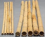 Bambusrohr gelb, Moso Bambus, gebleicht, Durch. 4,8 - 6cm, Länge 150cm