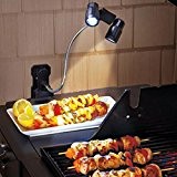 Barbecue Grill Leuchten mit super hellen LED-Leuchten - langlebig, Wetterfestigkeit, Multi-Funktions-LED Outdoor Barbecue (schwarz)