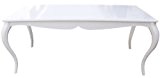 Barock Esstisch Hochglanz Weiß 180cm - Esszimmer Tisch