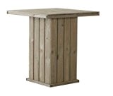Bartisch Stehtisch aus FSC® Holz Gartentisch 100 x 100 cm Partytisch Holztisch