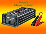 Batterieladegerät 12V, 20 Amper, 7-Stufen IUoU Automatik, Blei Calcium VRLA AGM GEL Nass von bau-tech Solarenergie GmbH