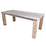 Bauholz Möbel Tisch Bauholztisch Gahalia Gartentisch 180x100cm