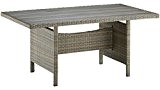baumarkt direkt Tisch Venezia, Polyrattan 90 cm, 160 cm, braun