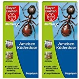 Bayer Blattanex Ameisen-Köderdose, wirkt bis ins Nest, Ameisenmittel, 2 x 2 Stück