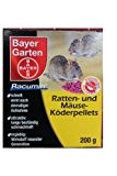Bayer Garten Racumin Ratten- und Mäuse- Köderpellets 200 g