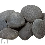 Beach Pebbles Schwarz Kies 30-60 mm, 20 kg Sack, Gabione, Gabionenfüllung, Ziersplitt, Splitt von Gartenwelt Riegelsberger
