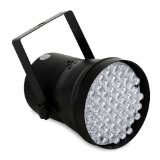 Beamz PAR36 DMX-Scheinwerfer Schwarzlicht mit 55 x 10mm LED-Lichteffekt ernergiesparsam für Wand und Decke (55 LEDs, 2-Kanal-DMX-Steuerung, XLR-Ausgang) ultraviolett