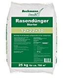 Beckmann Profi Rasendünger STARTER 12+22+10 in 25 kg