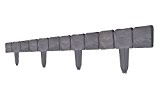 Beetumrandung Rasenkante Beeteinfassung Raseneinfassung Palisade Steinoptik Grau - 2,5m bis 20 meter (2,5 Meter (1x Set))