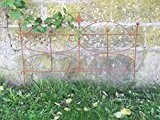 Beetzaun Gartenzaun Rankhilfe Metall Eisen Rost Schmetterling 46cm hoch x 60cm lang