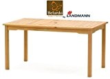 Belardo by Landmann Gartentisch aus Eukalyptusholz 150x90cm Garten Holz Tisch