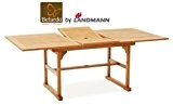 Belardo by Landmann Gartentisch Ausziehtisch 150/200x100cm Eukalyptus Holz Tisch