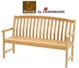 Belardo by Landmann Teak Gartenbank 150cm 3-Sitzer Holzbank Sitzbank Holz Bank