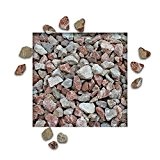 Bellissa Kräuterspirale Kräuterschnecke für Balkon & Terrasse mit Steinen Marmorsplitt Arabescato 16/22 mm