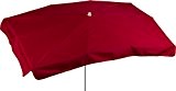 beo Sonnenschirme wasserabweisender, rechteckig, 130 x 200 cm, rot