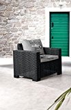 BEST Lounge Sessel Kenia, graphit, 68 x 83 x 72 cm, 96116250
