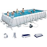 Bestway Power Steel Stahlrahmen Swimming Pool Set rechteckig 732x366x132 cm