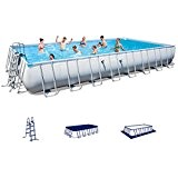 Bestway Power Steel Stahlrahmen Swimming Pool Set rechteckig 956x488x132 cm