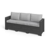 BICA Colorado 3-Sitzer Couch Poly Rattan Gartenmöbel Lounge Rattanoptik Sofa