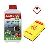 Bio Algen und Moos frei 1l Mellerud Nachfüllflasche Set incl. Spezialschwamm