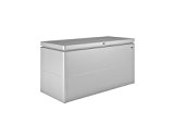 BIOHORT Aufbewahrungsbox LoungeBox Gr. 160, B/T/H: 160/70/83,5 cm, silberfarben metallic