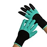 Bizcool 1 Paar Garten Handschuhe mit Krallen Gartenwerkzeug Handschuhe für das Pflanzen und Graben Dauerhaft Isolierung Handschuhe für Männer Graben ...