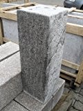 Block aus grauem Kalkstein - Podest Tischfuß