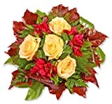 Blumenstrauß Blumenversand "Cappuccino" +Gratis Grußkarte+Wunschtermin+Frischhaltemittel+Geschenkverpackung