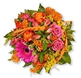 Blumenstrauß Blumenversand "Fröhliche Grüße" +Gratis Grußkarte+Wunschtermin+Frischhaltemittel+Geschenkverpackung