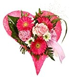 Blumenstrauß Blumenversand "Herzklopfen" +Gratis Grußkarte+Wunschtermin+Frischhaltemittel+Geschenkverpackung